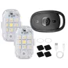 2x Lampa stroboskopowa led bezprzewodowa 7 kolorów światła pilot-5907451383001