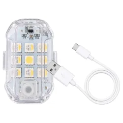 2x Lampa stroboskopowa led bezprzewodowa 7 kolorów światła pilot-5907451383001