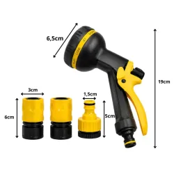 Pistolet ogrodowy do węża zraszacz 10 trybów zraszania zestaw-5907451382806