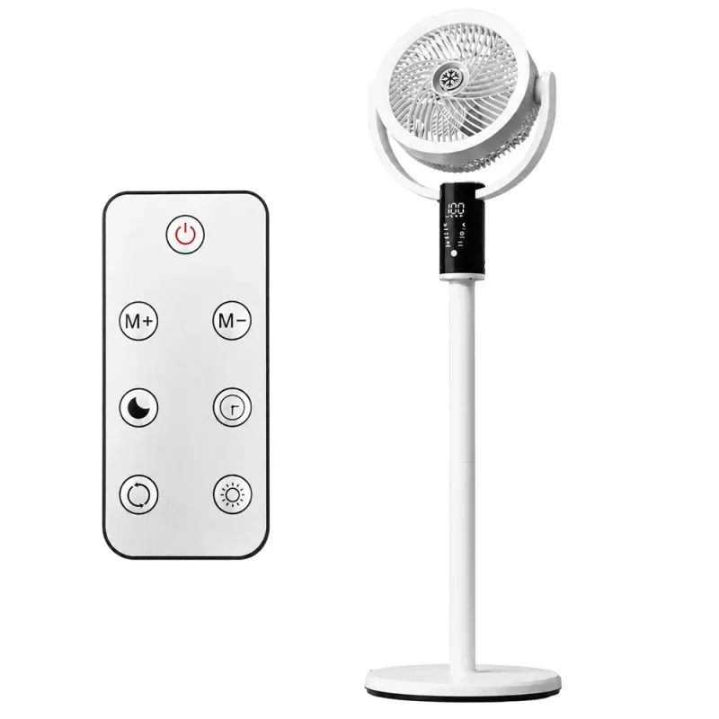 Wentylator wiatrak stojący cichy bezprzewodowy akumulatorowy usb + pilot-5907451389935