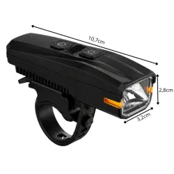 Lampka rowerowa przednia led mocna akumulatorowa do roweru 5 trybów-5907451383469