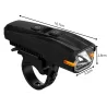 Lampka rowerowa przednia led mocna akumulatorowa do roweru 5 trybów-5907451383469