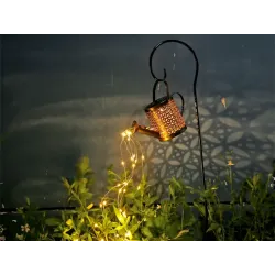 Lampion solarny ozdobny led konewka ogrodowa girlanda czujnik lampa-5907451379530