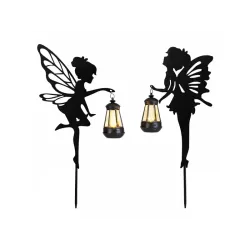 2 x Wróżki elfy z latarenkami lampa solarna z czujnikiem zmierzchu-5907451379424