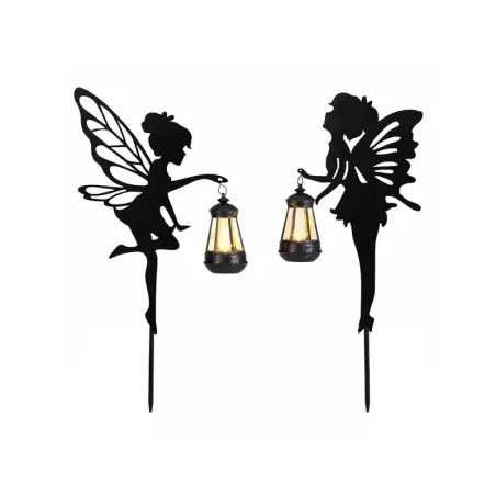 2 x Wróżki elfy z latarenkami lampa solarna z czujnikiem zmierzchu-5907451379424