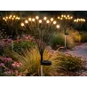 Lampki ogrodowe solarne kuleczki 2 sztuki po 8 lampek led długie 70cm-5907451379417