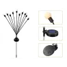 Lampki ogrodowe solarne kuleczki 2 sztuki po 8 lampek led długie 70cm-5907451379417