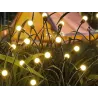 Lampki ogrodowe solarne kuleczki 2 sztuki po 6 lampek led długie 70cm-5907451379400