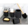 Zestaw łazienkowy szczotka do łazienki wc dozownik na mydło kosz-5907451390665
