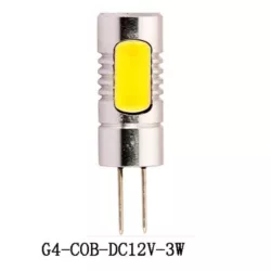 Żarówka LED lutra jasna GU-4 COB 3W barwa światła biała ciepła 180 LM