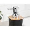 Zestaw łazienkowy czarny szczotka do łazienki wc dozownik kosz 6 elm.-5907451390634