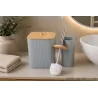 Zestaw łazienkowy szary szczotka do łazienki wc dozownik kosz 6 elm.-5907451390641