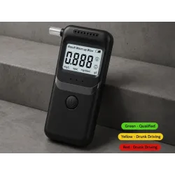 Alkomat elektroniczny cyfrowy lcd tester trzeźwości + 5 ustników-5907451382158