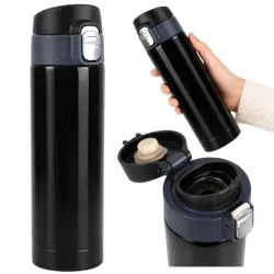 Termos kubek termiczny 400ml do kawy z ustnikiem szczelny do szkoły-5907451381373