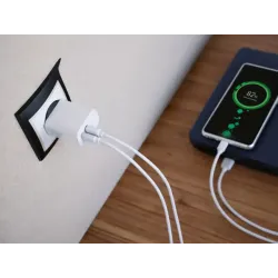 Szybka ładowarka do telefonu sieciowa 20w usb i usb-c + kabel 3w1 do iphone-5907451379684