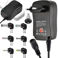 ZASILACZ UNIWERSALNY ŁADOWARKA REGULOWANY WIELOZAKRESOWY 6 KOŃCÓWEK 3V-12V-5907451379585