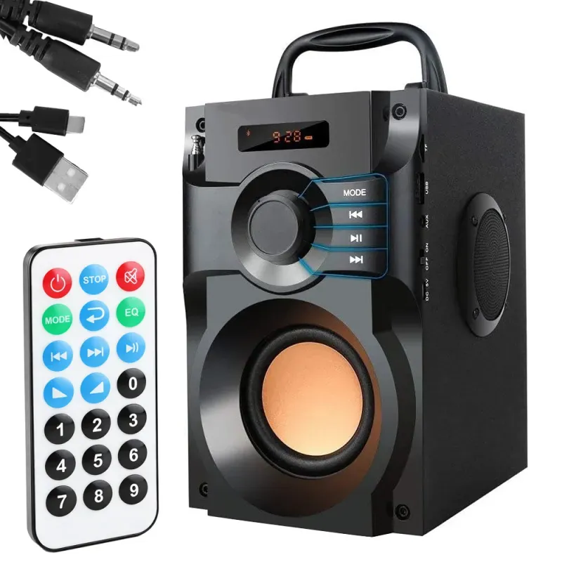 Głośnik bezprzewodowy bluetooth przenośny radio mobilny pilot-5907451379592