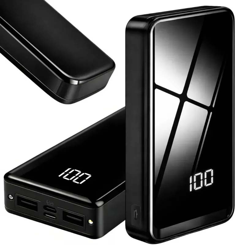 Powerbank power bank 20000mah usb-c usb-a 2 led szybki pojemny-5907451379608