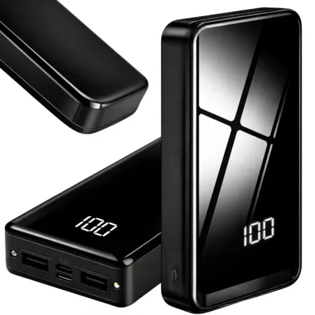 Powerbank power bank 20000mah usb-c usb-a 2 led szybki pojemny-5907451379608