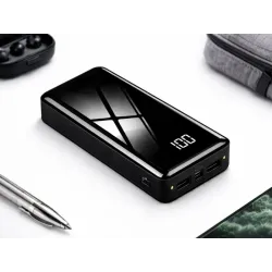 Powerbank power bank 20000mah usb-c usb-a 2 led szybki pojemny-5907451379608