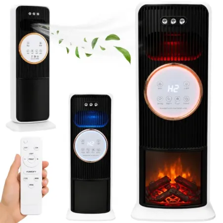 Termowentylator 3w1 kolumnowy wiatrak obrotowy kolumnowy stojący-5907451390221