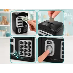 Skarbonka elektroniczna atm dla dzieci sejf na hasło karta banknoty-5907451383889