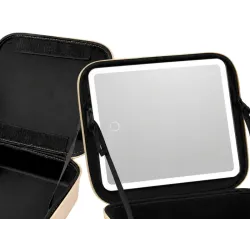 Kosmetyczka kuferek z lustrem podświetlenie led podróżna na kosmetyki etui-5907451382905
