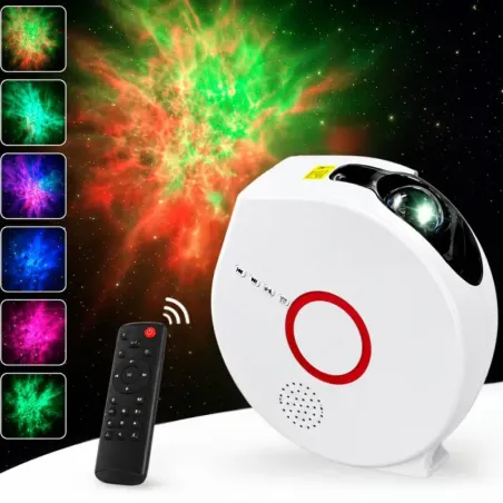 Projektor gwiazd galaktyki bluetooth z głośnikiem pilot lampka nocna-5907451389744