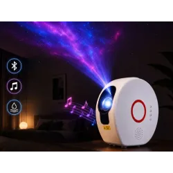 Projektor gwiazd galaktyki bluetooth z głośnikiem pilot lampka nocna-5907451389744