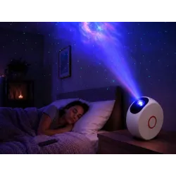 Projektor gwiazd galaktyki bluetooth z głośnikiem pilot lampka nocna-5907451389744