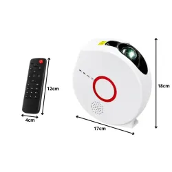 Projektor gwiazd galaktyki bluetooth z głośnikiem pilot lampka nocna-5907451389744