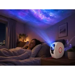 Projektor gwiazd galaktyki bluetooth z głośnikiem pilot lampka nocna-5907451389744