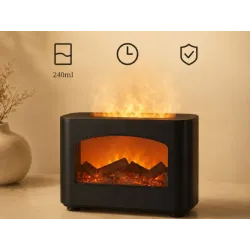 Nawilżacz powietrza kominek led dyfuzor aromaterapia usb efekt płomienia-5907451383100