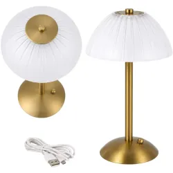 Lampka nocna led stołowa bezprzewodowa do sypialni usb 3 barwy światła-5907451382974