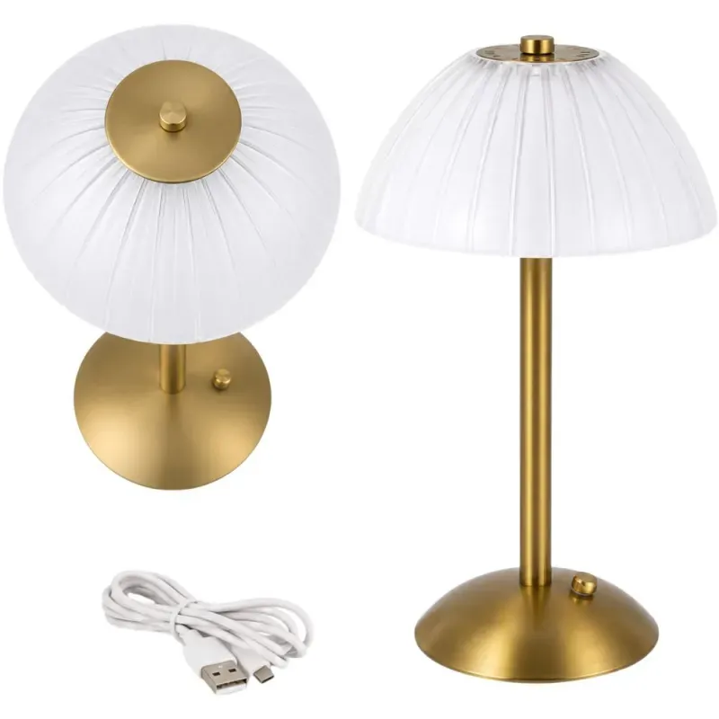 Lampka nocna led stołowa bezprzewodowa do sypialni usb 3 barwy światła-5907451382974