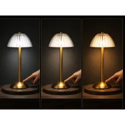Lampka nocna led stołowa bezprzewodowa do sypialni usb 3 barwy światła-5907451382974