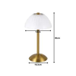 Lampka nocna led stołowa bezprzewodowa do sypialni usb 3 barwy światła-5907451382974