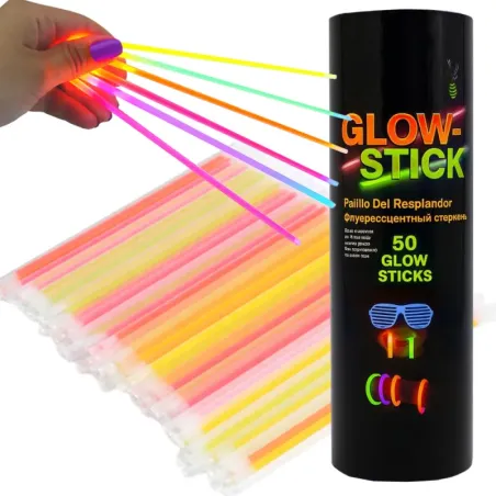Bransoletki opaski świecące fluorescencyjne pałeczki świetliki-5907451380284