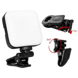 Lampa led rgb mini do foto wideo 150° gwint 1/4' klips 3000k - 6500k 5,5w-5907451382981