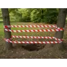 Taśma ostrzegawcza biało czerwona 100m oznaczeniowa foliowa jednostronna-5907451388488