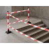 Taśma ostrzegawcza biało czerwona 100m oznaczeniowa foliowa jednostronna-5907451388488
