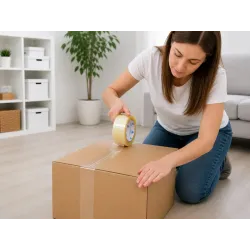 Taśma pakowa klejąca przezroczysta 46mm 120m bezbarwna samoprzylepna-5907451388440