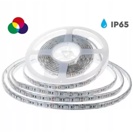 Taśma LED RGB SMD IP65 5mb 10,8W/54W 12V VT-5050 60/300-3800230621559