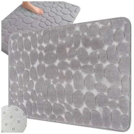 Dywanik łazienkowy miękki chłonny antypoślizgowy 80x50cm pod prysznic-5907451380567