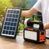 Lampa latarka solarna turystyczna led campingowa panel radio żarówki-5907451382141