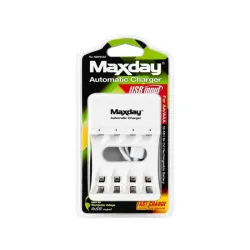 Ładowarka do akumulatorków AA AAA usb-c led 4 sloty szybkie ładowanie-5907451391280