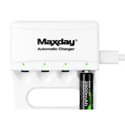 Ładowarka do akumulatorków AA AAA usb-c led 4 sloty szybkie ładowanie-5907451391280