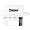 Ładowarka do akumulatorków AA AAA usb-c led 4 sloty szybkie ładowanie-5907451391280