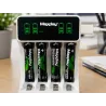 Ładowarka do akumulatorków AA AAA lcd + 4 akumulatorki AAA kabel USB-5907451391266