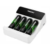 Ładowarka do akumulatorków AA AAA lcd + 4 akumulatorki AA kabel usb-c-5907451391259